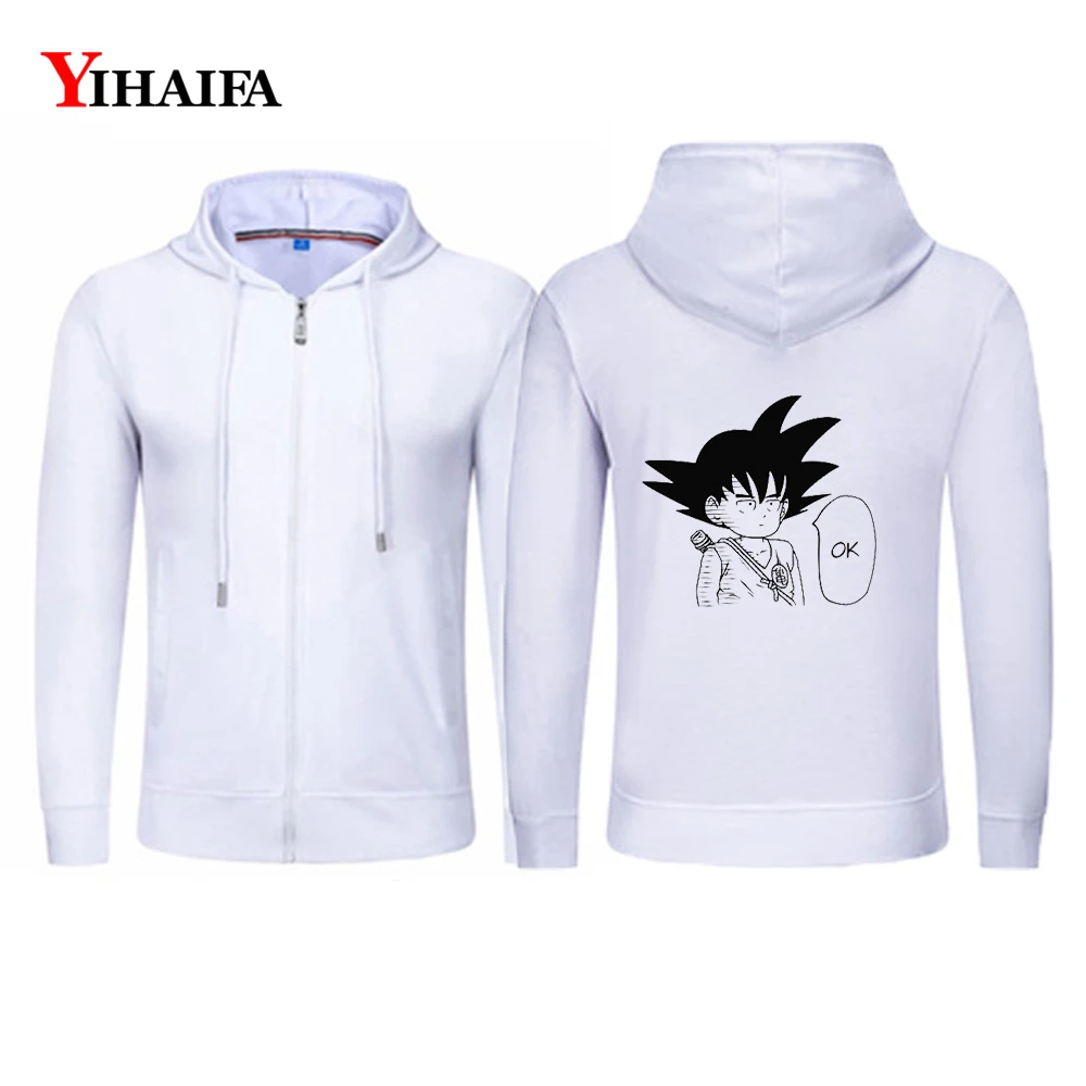 YIHAIFA мужская толстовка с капюшоном куртка на молнии Драконий жемчуг толстовки