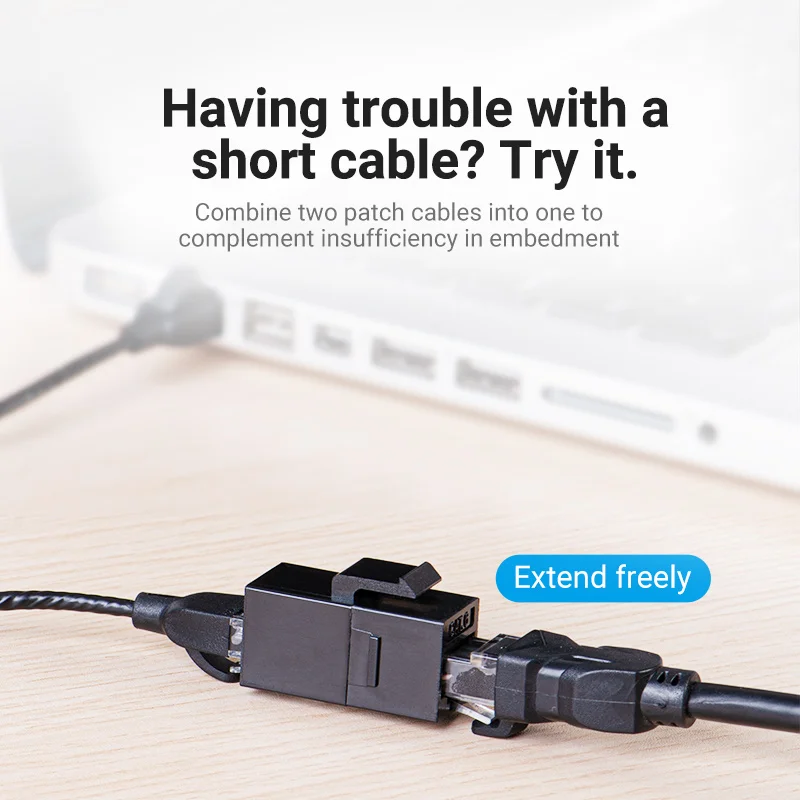Vention Cat5E коннектор RJ45 переходник Ethernet кабель для кошек 5E 6 Мама мама удлинитель