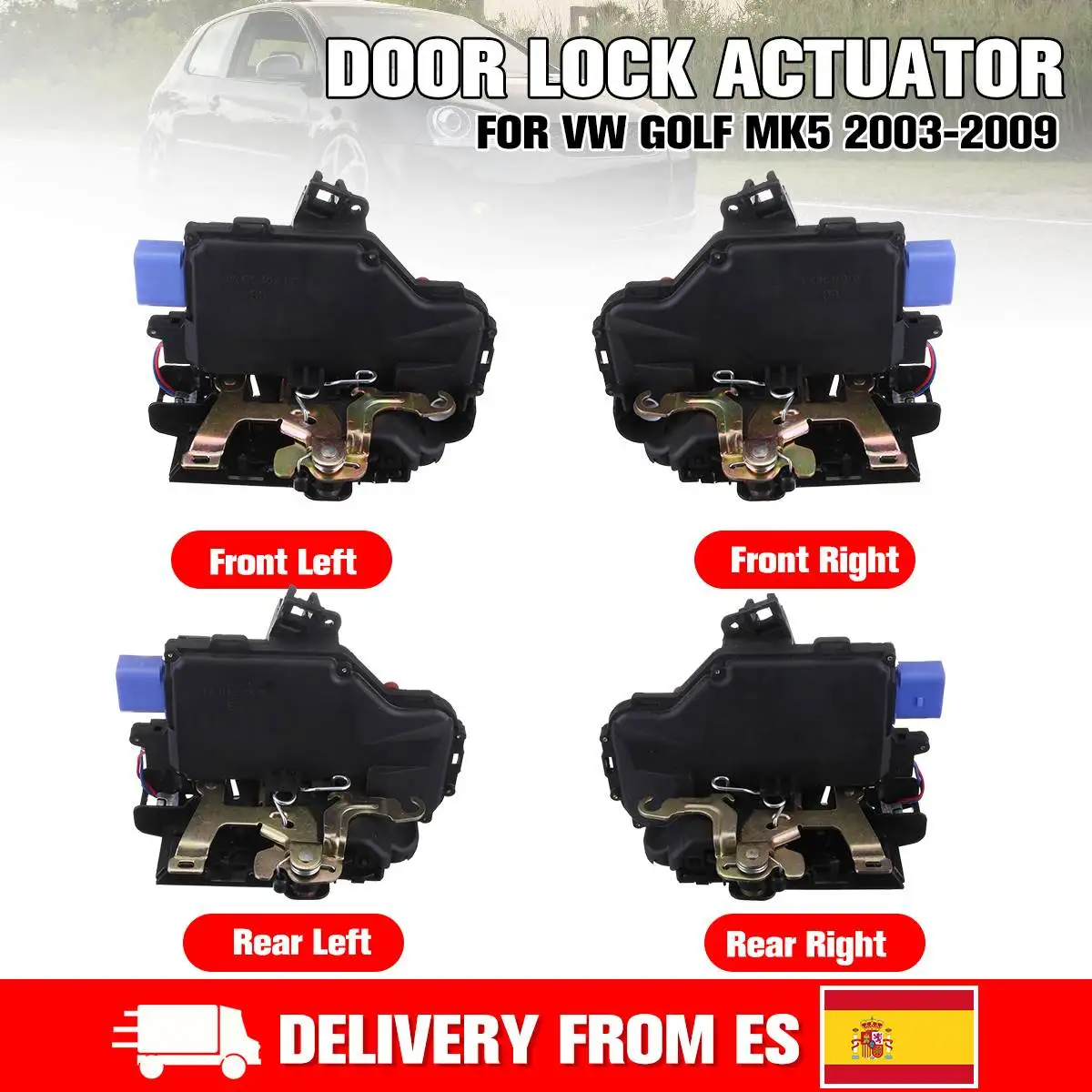 Привод центрального замка передней задней левой и правой двери 3D1837015A 3D1837016 для Golf