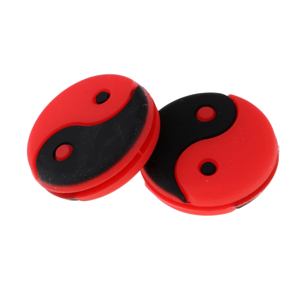 2 Pieces Tai Chi Tennis Racquet Shock Absorber Vibration Dampeners Damper