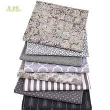 8 шт./партия, простая хлопковая ткань, Лоскутная Ткань, серая серия ручной работы DIY шитье и шитье ремесел, подушки, сумки текстильный материал