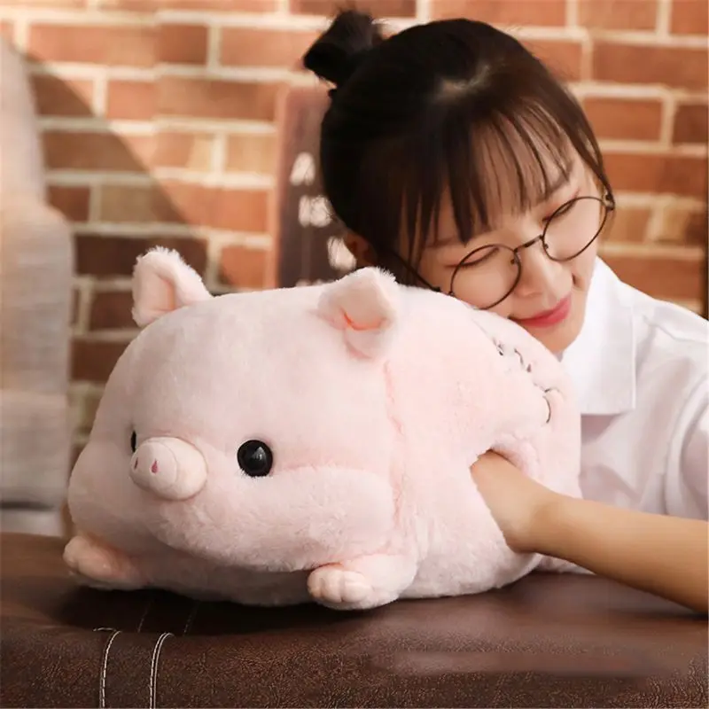 50 см мягкие Kawaii Любовь свинья плюшевые мягкие милые животные подушки рука теплый