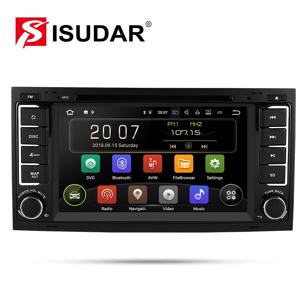 Isudar 2 Din Авто Радио Android 9 для VW/Volkswagen/Touareg CANBUS Автомобильный мультимедийный видео dvd-плеер gps навигация USB DVR FM/AM