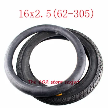 

Size 16*2.5 16x2.5 tire inner Tube Fits e-bike Escooter Moped Tire Tube 16x2.50 62-305 Electric Bicycle Kids Bikes wheel tyre