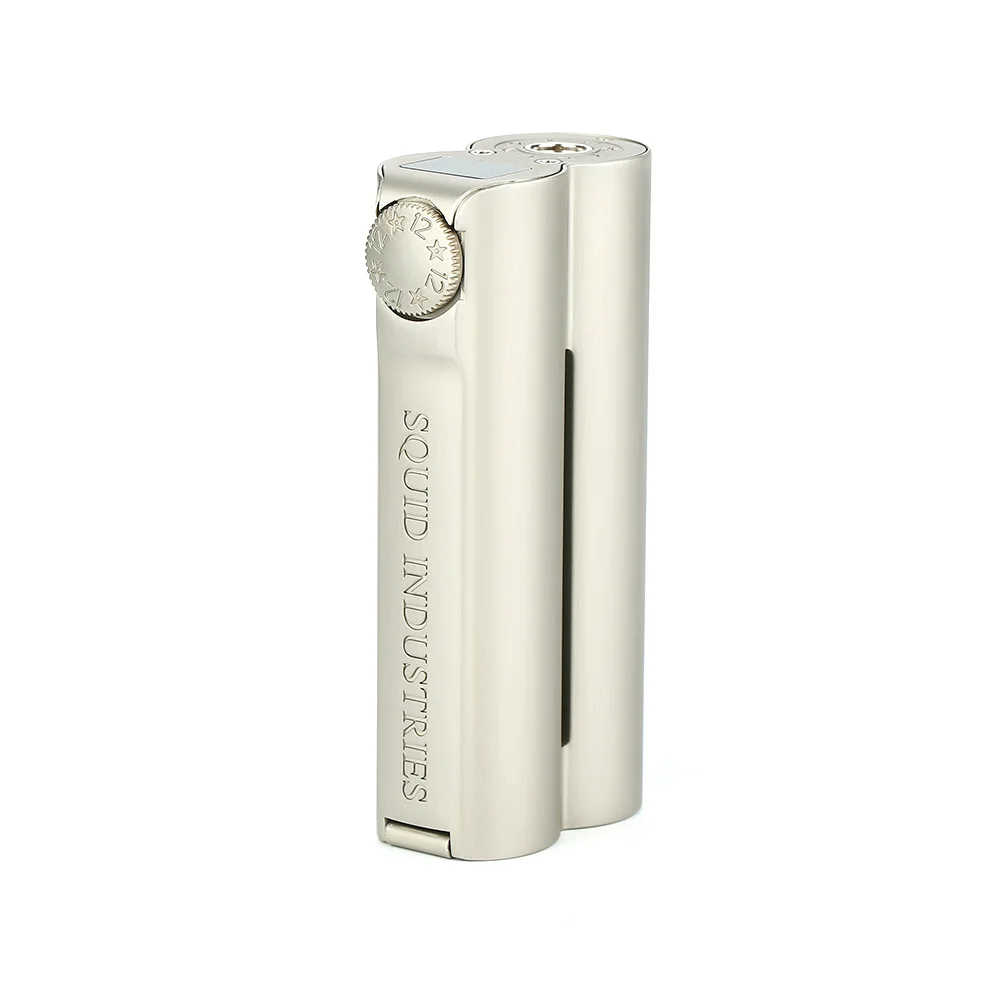 Heavengifts Squid Industries Double Barrel V3 150W VW MOD with Flat Top OLED Display No Battery Double Barrel Box Mod VS Drag 2 - Color: Champagne grey