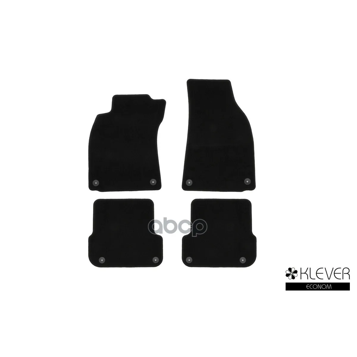 Коврики В Салон Klever Econom Audi A6 Акпп 2004-2011, Сед., 4 Шт.(Текстиль) Klever арт. KLEVER01040801200k