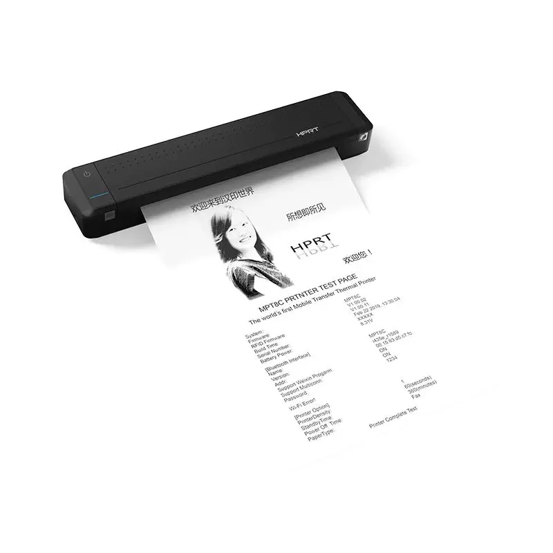 Bluetooth Portable A4 Paper Thermal Printer with Battery Built-in