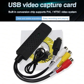 

2020 NEW Easy to cap USB 2.0 Audio Video Capture Card Adapter VHS To DVD Video Capture Converter For Win7/8/10/XP/Vista/MAC