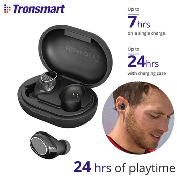 

[Newest Version] TS Onyx Neo Bluetooth 5.0 True Wireless Earbuds Qualcomm aptX HiFi Stereo CVC 8.0 Noise Cancelling 24H Playtime