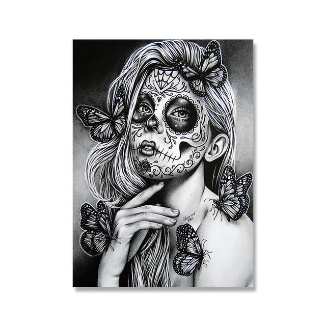 Sugar skull lady in my style for Diana! I had so much fun talking about  connecting with culture and heritage with you 🖤 I may be know for… |  Instagram