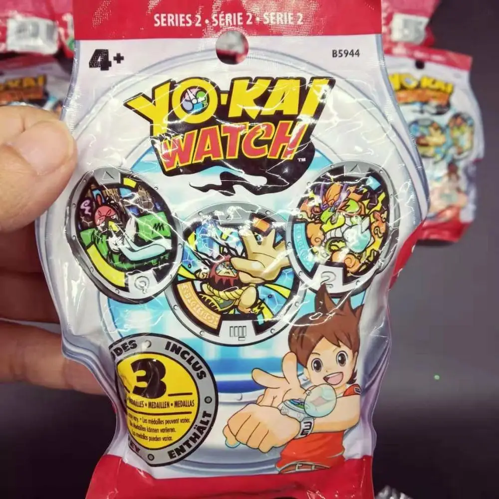 Партия из 5 упаковок, YO-KAI, часы YoKai, медали, серия 1, серия 2, серия 3, серия 4, закрытые сумки для детей, для мальчиков