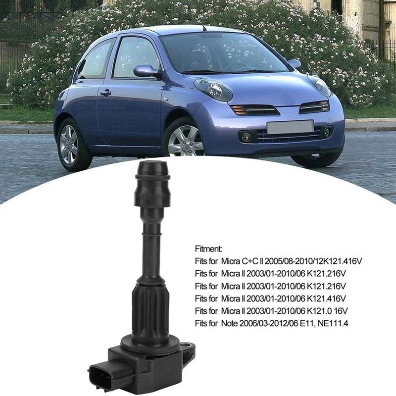 Катушка зажигания 22448 AX001 сменная N5361019 JM5131 4091600209 Подходит для Nissan Micra C + Ll 2005 2006 2007