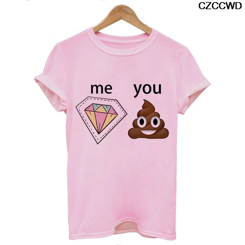 5292-pink Poleras Mujer De Moda, забавная белая футболка Harajuku, модная футболка с надписью Bye Bitch, Веселая Футболка с принтом, футболка для отдыха, топы - Цвет: 5292-pink