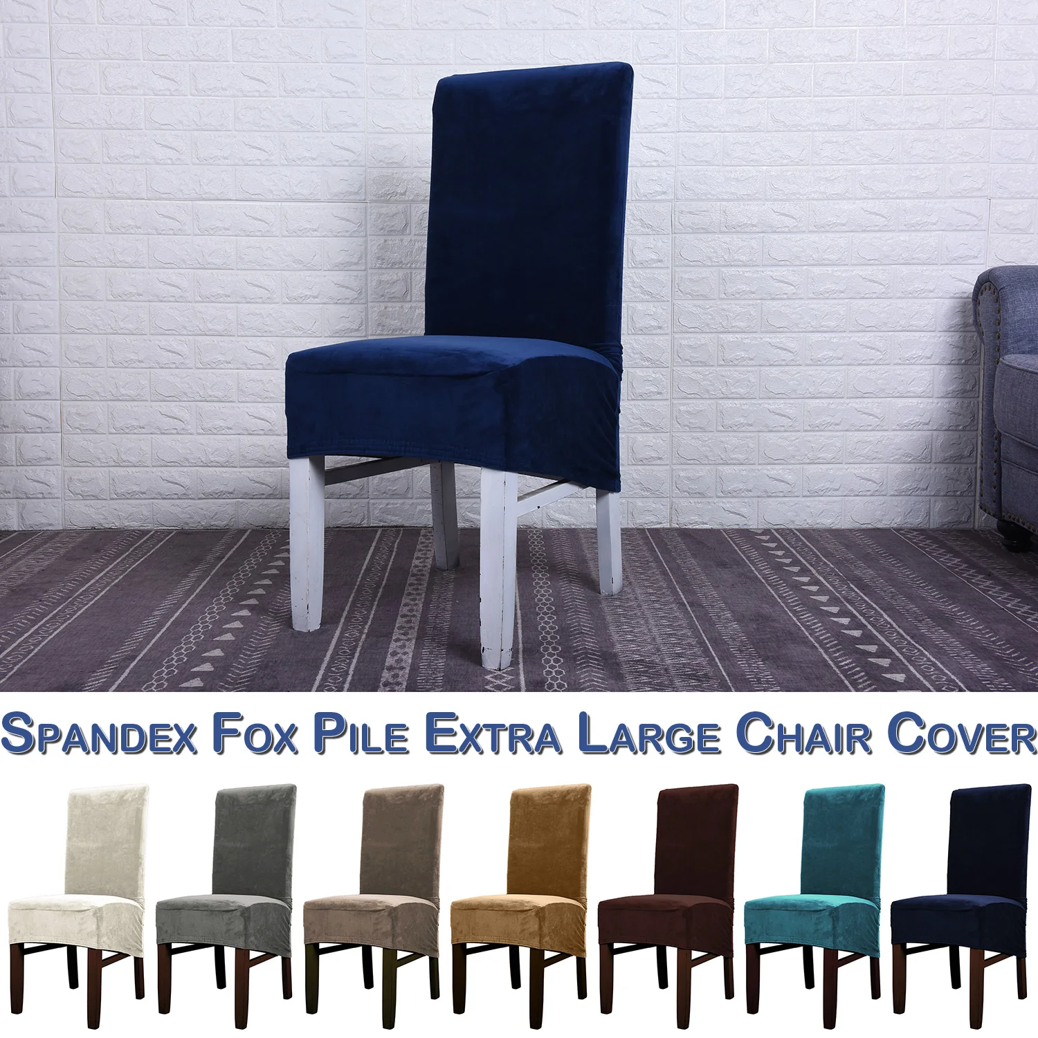 

Velvet Spandex Chair Cover Decorative Chair Covers Wedding Party Kitchen Chair Cover Stretch Slipcover fundas silla D30