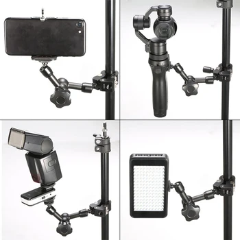 

11in Magic Arm with Metal Fixing Clamp Anti-slip Adjustable Durable Kits for Camera LHB99