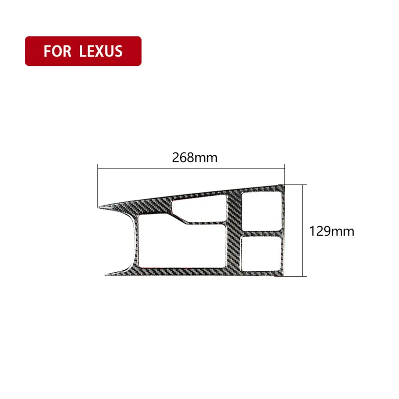 Подходит для Lexus RX300 270 200T 450H- автомобильные аксессуары из углеродного волокна Автомобильная панель переключения передач Наклейка 3D украшение