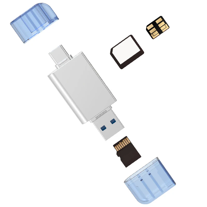2 в 1 type-C USB3.0 к Micro-SD/NM кард-ридер для мобильного/ПК Использование Nano карт памяти ридер для huawei Mate20/P30 Pro