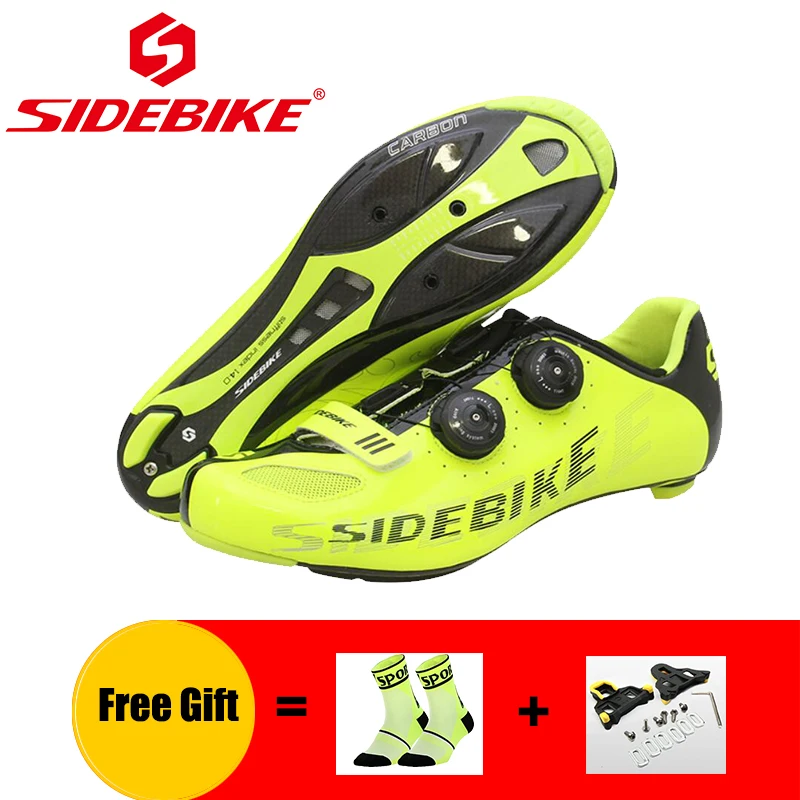 package 2 for G SIDEBIKE/Профессиональная обувь для шоссейного велоспорта, ультра-светильник, подошва из углеродного волокна, велосипедные педали, спортивная обувь для езды на велосипеде, дорожные кроссовки - Цвет: package 2 for G