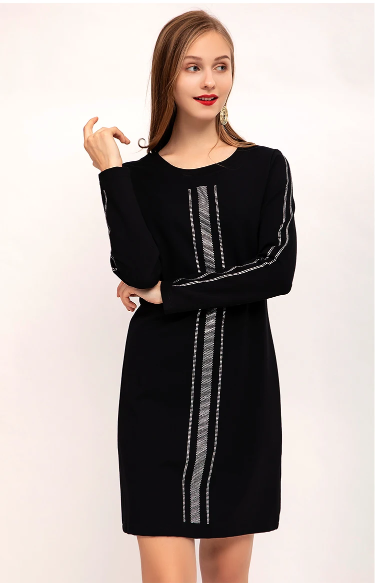 Autumn Sequined Dress O-neck Full Sleeve Beading Women's Clothes Spring Dress Plus Size 5XL Vestidos Verano Robe Free Shipping Autumn Sequined Dress O-neck Full Sleeve Beading Women's Clothes Spring Dress Plus Size 5XL Vestidos Verano Robe Free Shipping