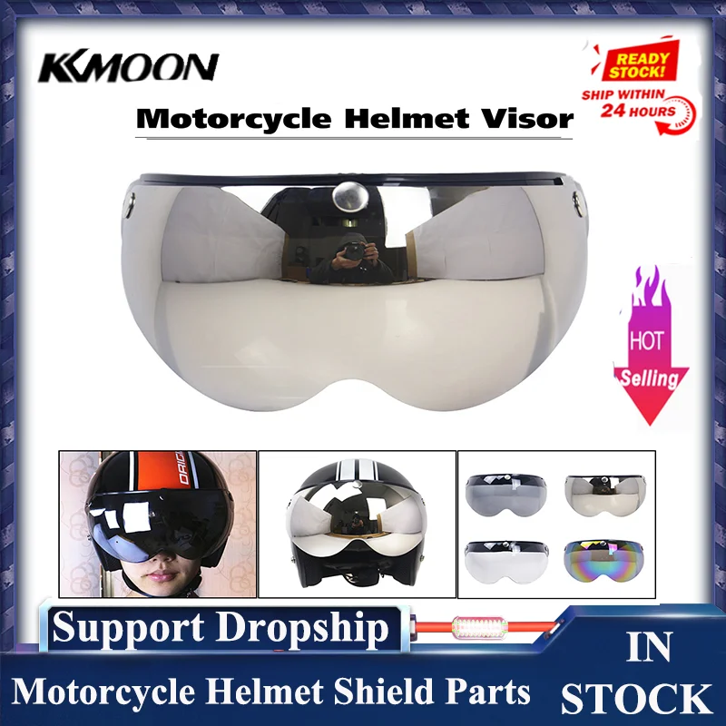 Flip Up Face Shield Cheap SnapButton Visor Shield Lens Visor