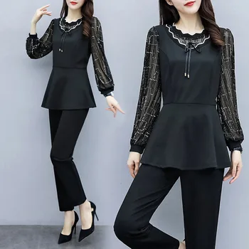 

on Behalf of 2020 Large Size Dress Spring Spring New Style Western Style Fashion Set Two-Piece Set
