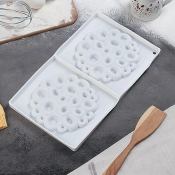 

Form for mousse desserts and pastries double "Coral", 30 × 17.5 cm, white