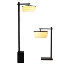 Современный китайский Ретро Дизайнер Американский дуплекс пол спальня Напольная Лампа