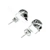 Wholesale Price Boy's Girl's 316L Stainless Steel Crystal Red Eye Skull Stud Push-back Earrings Jewelry 4