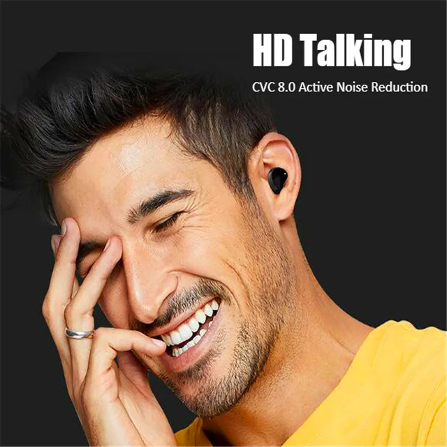 Беспроводные наушники Aptx Hd Tws спортивные Bluetooth гарнитура белого цвета игровая