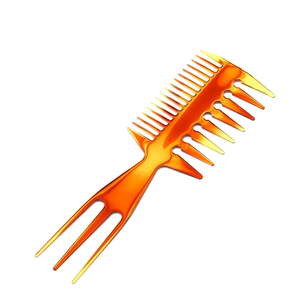 

Multi-functional Three-sided Hair Pick Afro Comb Oil Head Hairdressing Comb Pro Wide Tooth Men Styling Hair Salon Comb