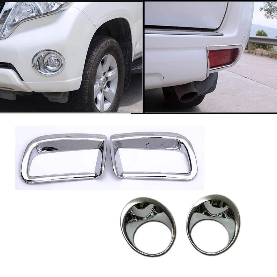 1 комплект передняя противотуманная фара рамка задняя крышка для Toyota Land Cruiser 150 Prado