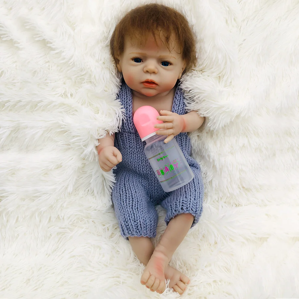 55 см полное Силиконовое боди Reborn Baby Doll игрушка для девочки винил Новорожденный bebe boneca reбор игрушка-компаньон подарок на день рождения