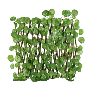

Bucolic Privacy Screen Panel Retractable Fence Garden UV Protection Artificial Plant Balcony Expanding Trellis Greenery Walls