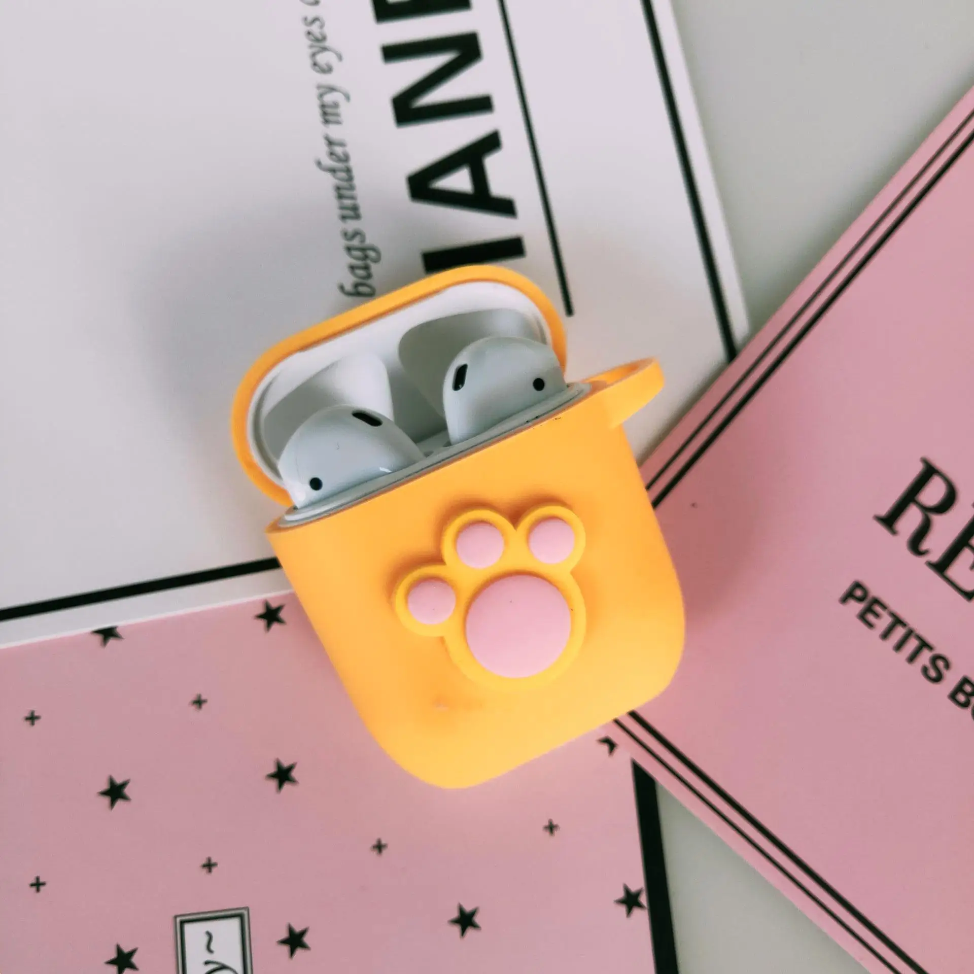 EJTYLW3D002 Милый Микки беспроводной Bluetooth чехол для наушников для Apple AirPods 2 Силиконовый зарядный чехол для наушников Защитный чехол для AirPods - Цвет: EJTYLW3D002