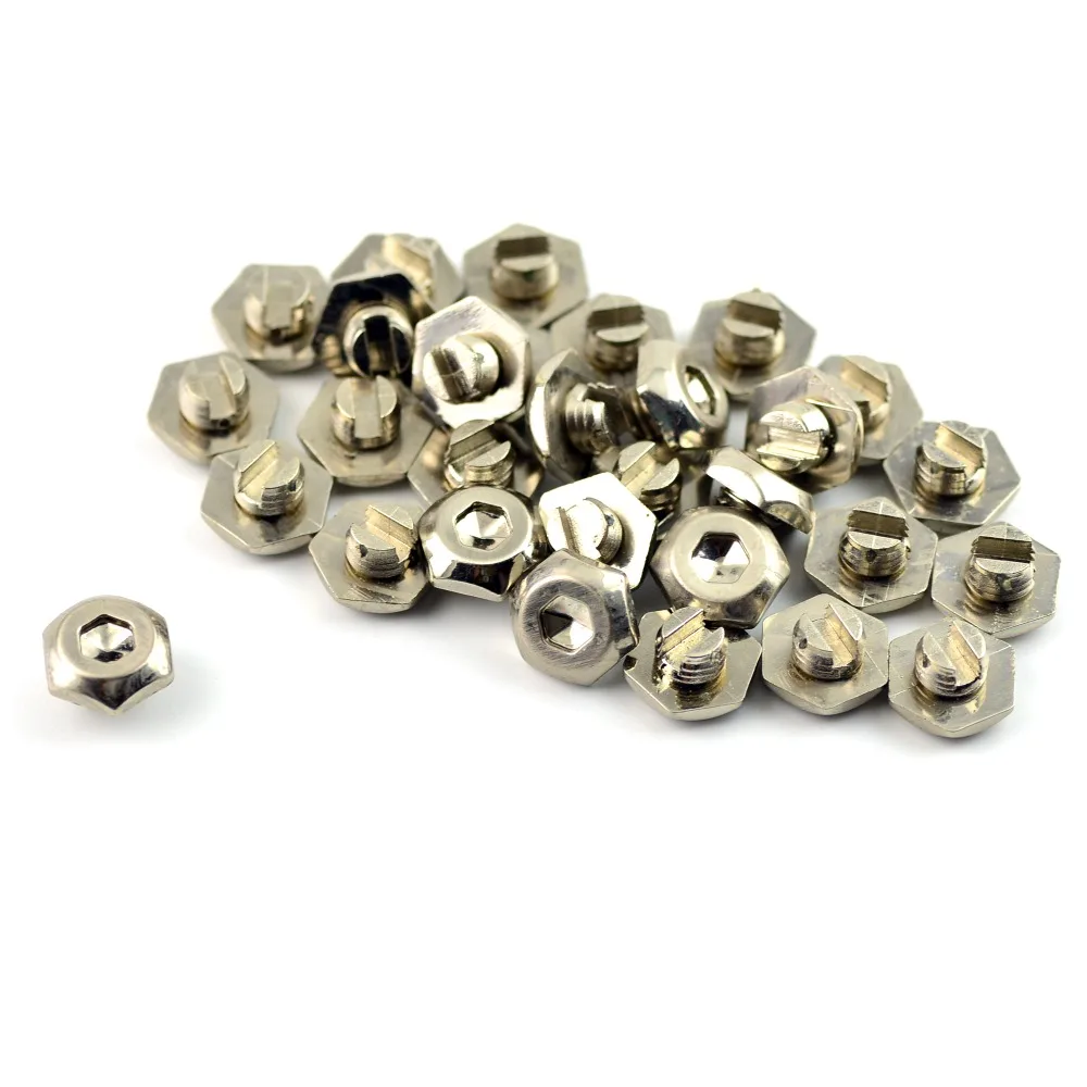 50pcs Wheel Rim Bolt Spike Rivets Nuts Rims Alloy Studs Lip Decoration Accessories
