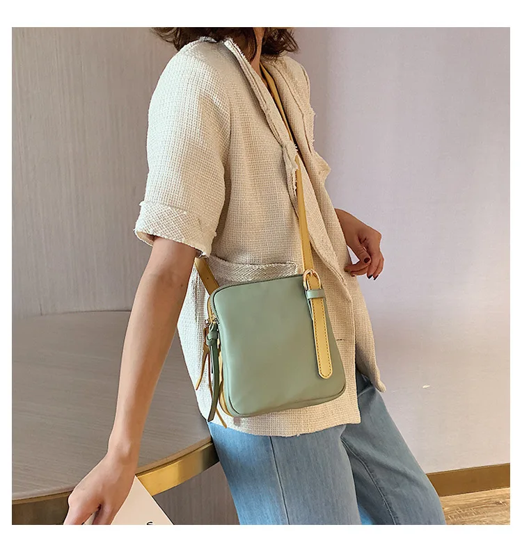 

JIULIN Mori net red small bag women 2019 new Joker foreign style small square bag texture artistic shoulder Messenger bag