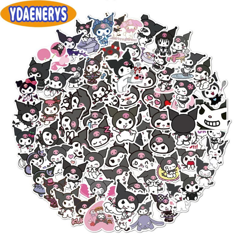 

10/30/50Pcs Kuromi Melody Cute Keroppi Pekkle Stickers for Children Letter Diary Stationery Pegatinas Sticker Toys Kids Gift