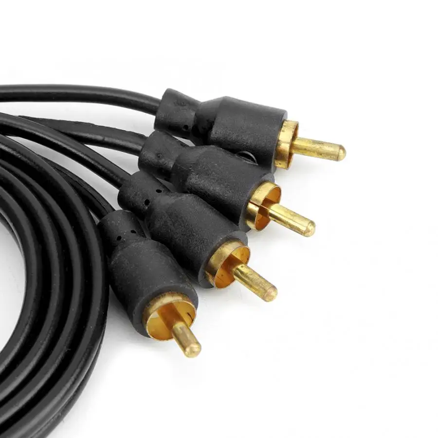 Автомобильный аудио кабель RCA динамик усилитель провода Чистая медь 3.9ft araba aksesuar