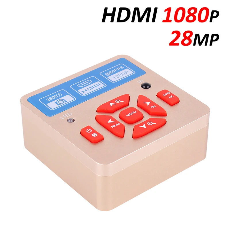 Articulating Arm Zoom стерео микроскоп 28MP HDMI цифровая камера светодиодный свет 7-45X цифровой Биологический микроскоп для пайки