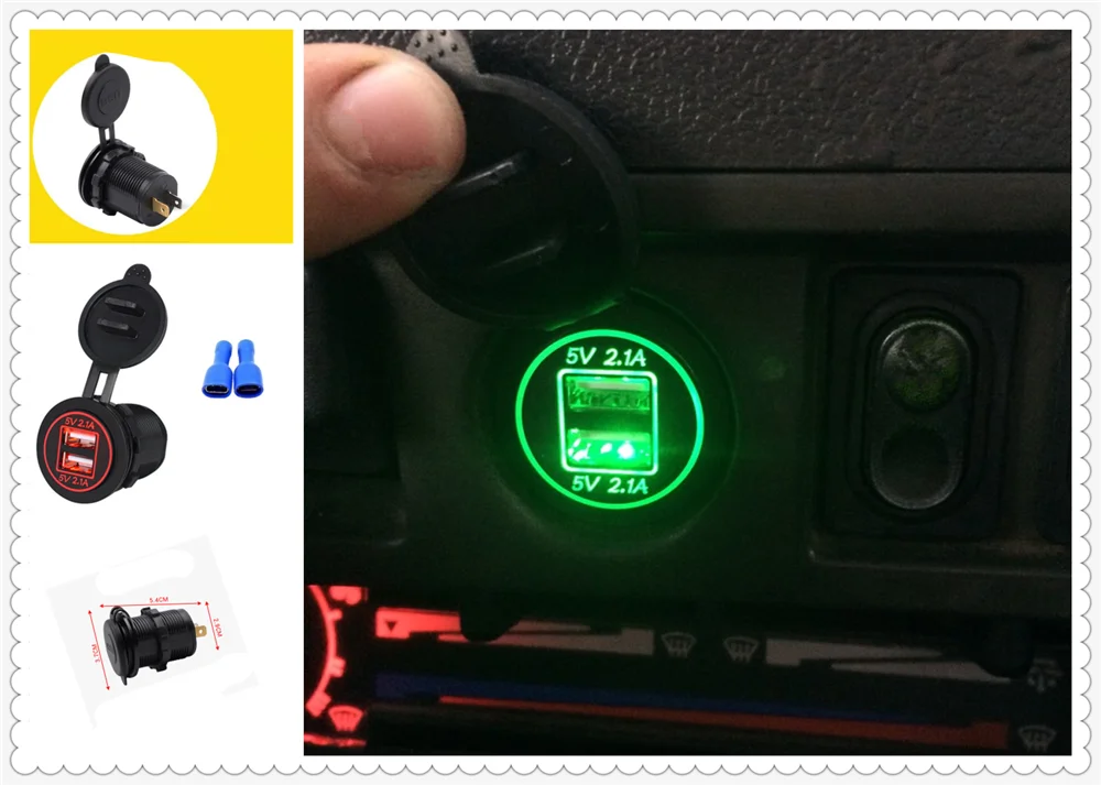 

4.2A car accessories charger universal 2 port USB with LED indicator for Honda ACCORD 1998 2005 2013 CMC 2012 2013 2008 CR-V