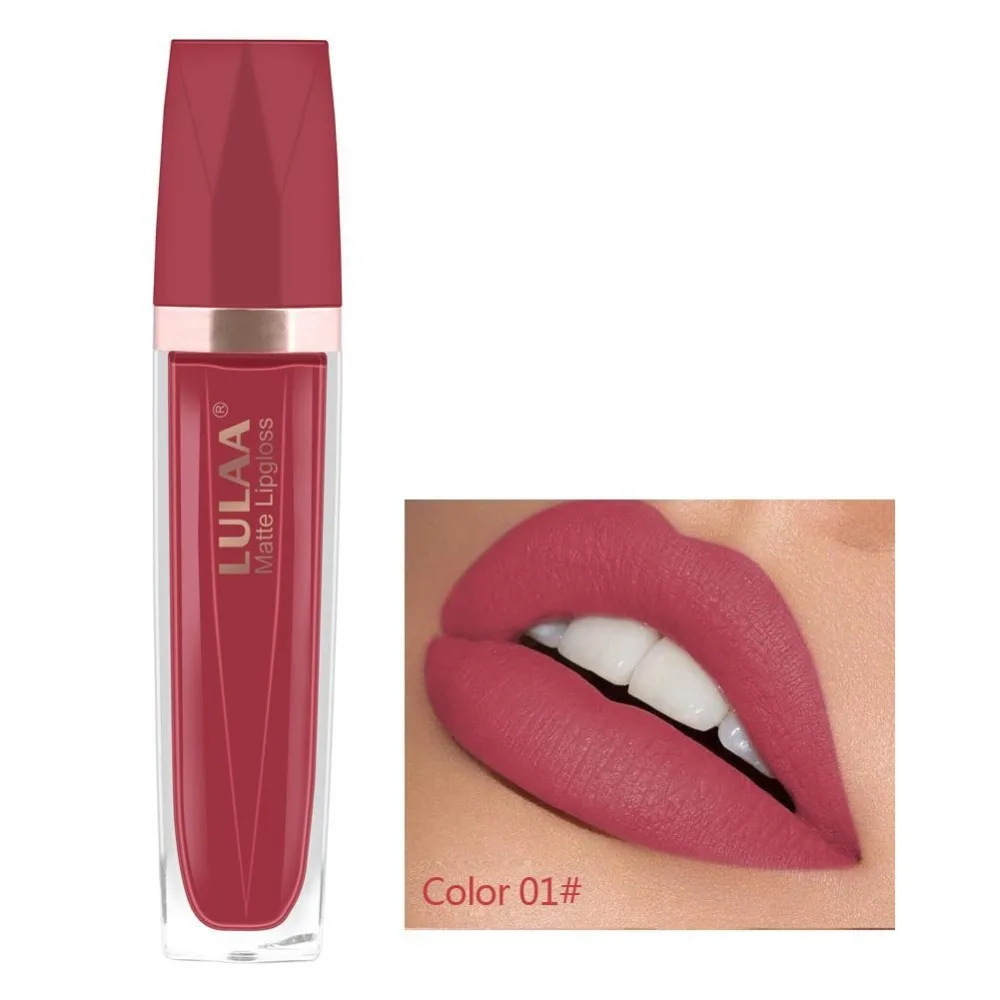 Matte Lipgloss Sexy Lip Gloss Matte Long Lasting Waterproof Cosmetic Beauty lipgloss Moisturizing Non-stick Cup Lip Makeup