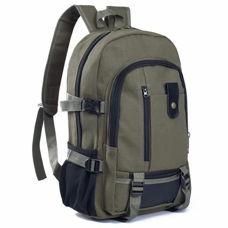 

Men Fashion Backpack Vintage Canvas Backpack Rucksack Travel Sport Schoolbag Camping Bag