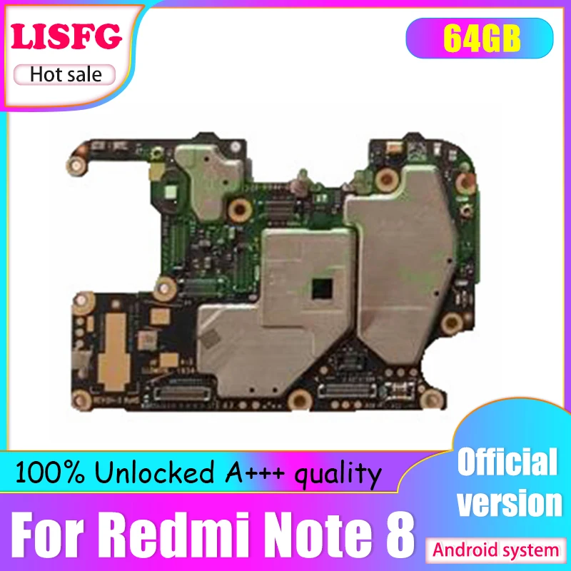 Материнская плата для Xiaomi Redmi Note 8 оригинальная материнская 32 Гб 64 128 ГБ Hongmi 4 6