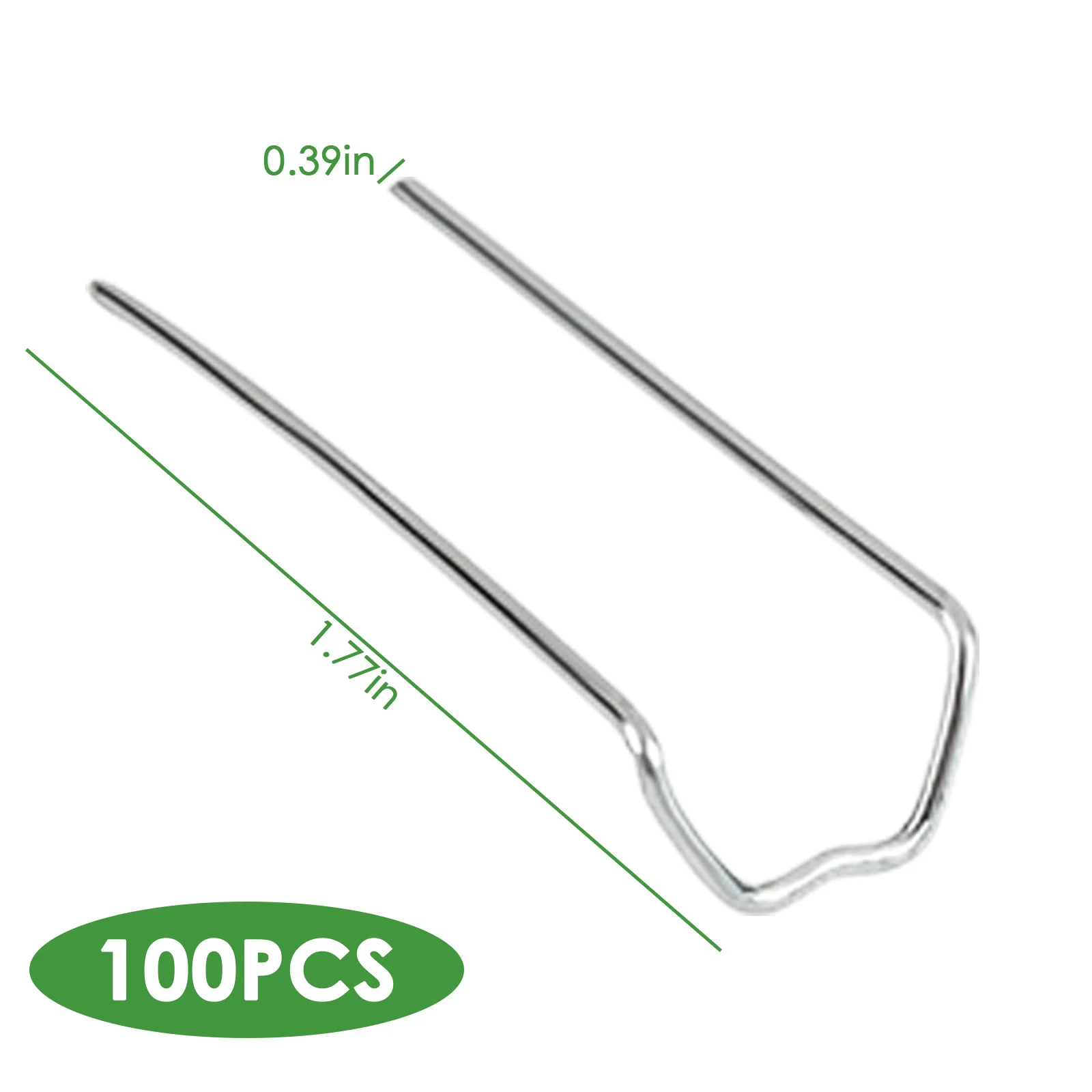 100pcs 1.7" U-Shape Greening Pins Floral Fern Pins for Styrofoam Straw Wreath Holiday Arrangement Craft Project