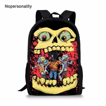 

Nopersonlity Cool Boys Zombie Print Backpacks Unique Primary Elementary Student Kids Bagpack 3d Middle School Children Bookbags