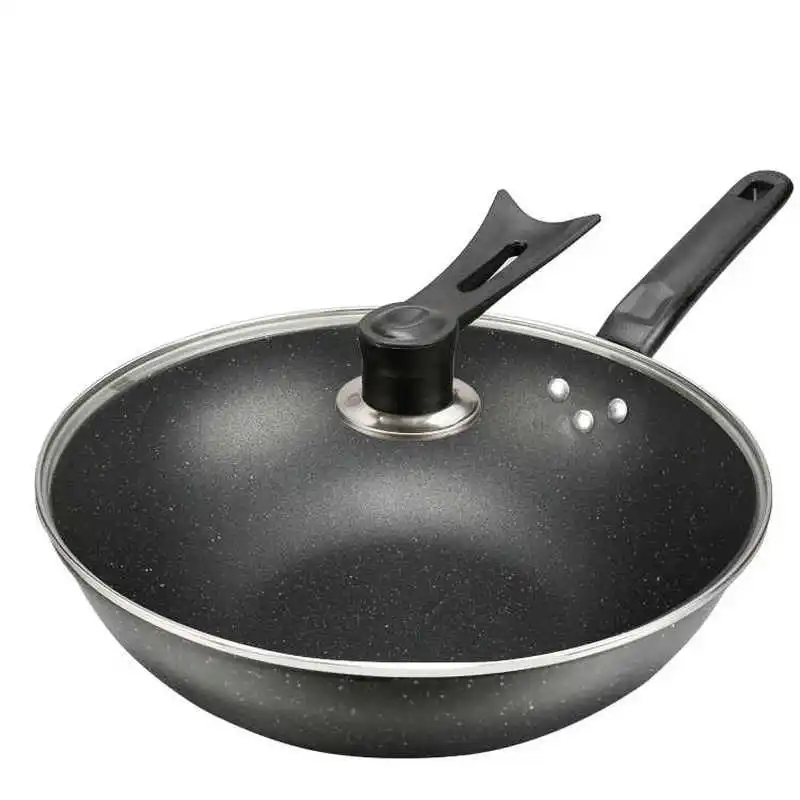 Wok антипригарная сковорода без дыма для приготовления пищи индукционная плита