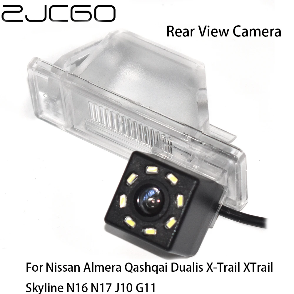 

ZJCGO CCD Car Rear View Reverse Back Up Parking Camera for Nissan Almera Qashqai Dualis X-Trail XTrail Skyline N16 N17 J10 G11