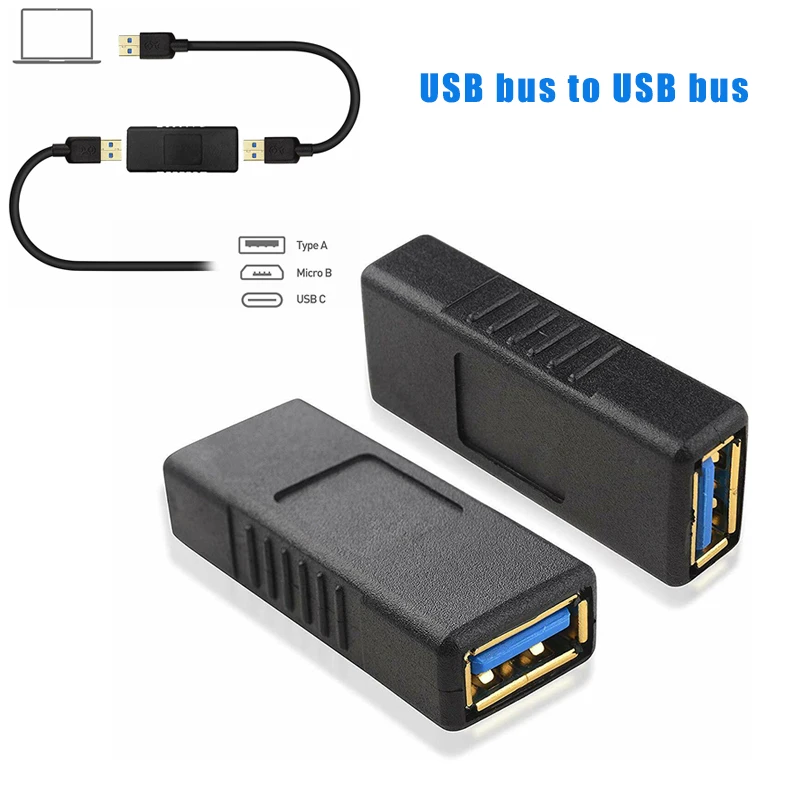 USB-A Женский к USB-A Женский адаптер USB 3,0 двойной женский адаптер LHB99
