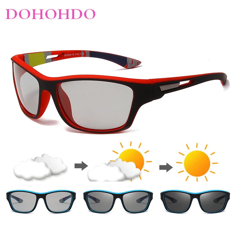 

2021 Polarized Photochromic Sunglasses Men Brand Design Driving Change Color Sun Glasses Male Outdoor Sports Anti-glare Goggles