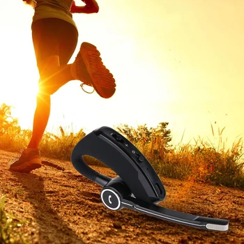 

V8 Double Track Wireless Stereo Bluetooth V4.0 Headphones Bluetooth Headset Car Driver Handsfree Earphone for Phone With Mic